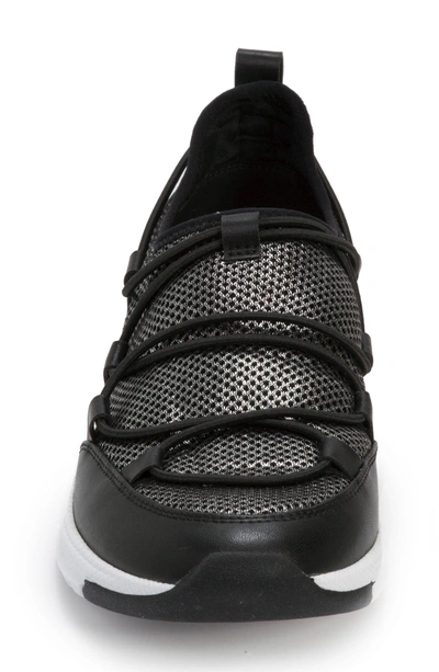 Shop Foot Petals Bree Sneaker In Black/ Pewter
