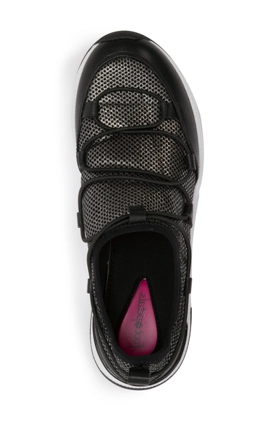 Shop Foot Petals Bree Sneaker In Black/ Pewter