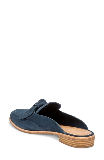 Shop G.h. Bass & Co. Ebbie Bow Mule In Navy Suede