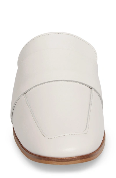 Shop Free People At Ease Loafer Mule In White Leather