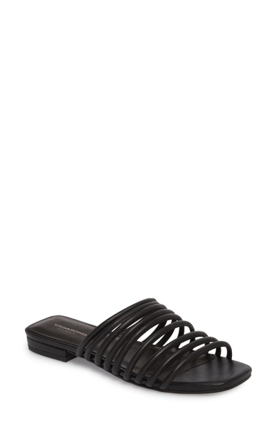 Shop Vagabond Becky Slide Sandal In Black Leather