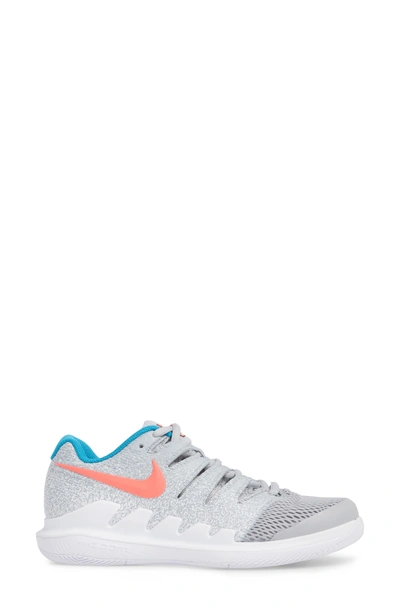 Shop Nike Air Zoom Vapor X Tennis Shoe In Wolf Grey/ Hot Lava