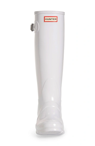 Shop Hunter Original High Gloss Boot In White/ White