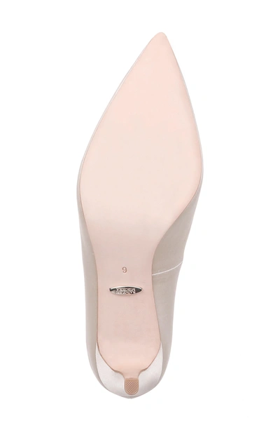 Shop Badgley Mischka Sunshine Embellished Pump In Ivory Satin