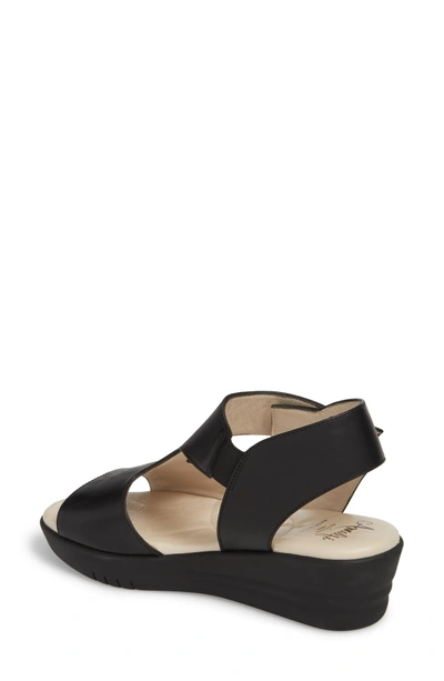 Shop Amalfi By Rangoni Gabby Platform Sandal In Black Leather