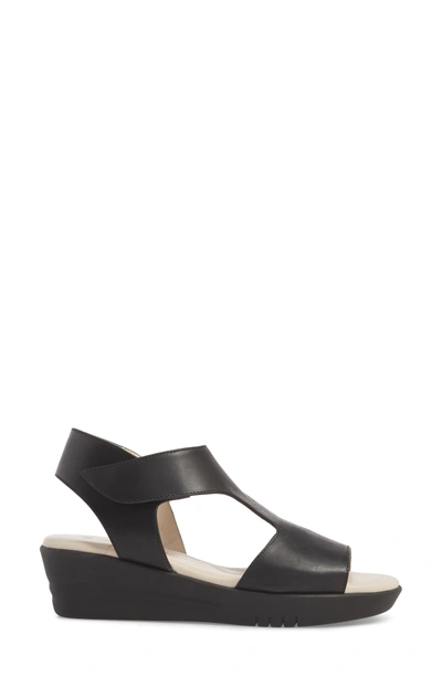 Shop Amalfi By Rangoni Gabby Platform Sandal In Black Leather