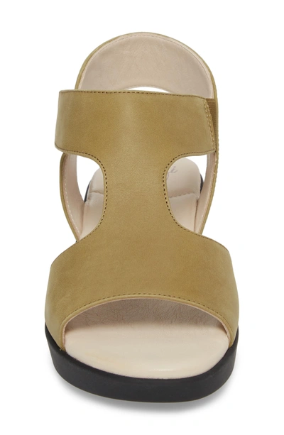 Shop Amalfi By Rangoni Gabby Platform Sandal In Khaki Leather