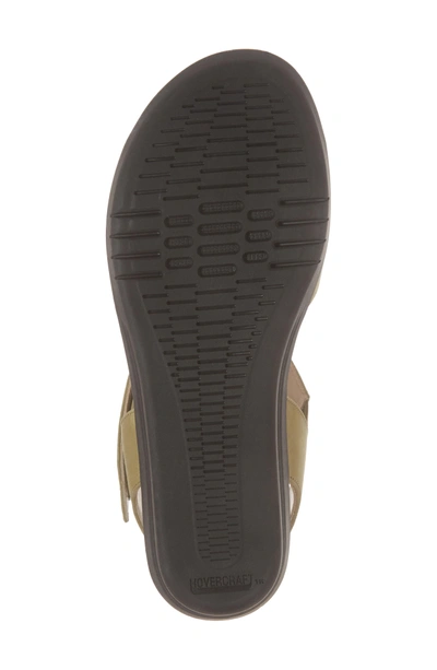 Shop Amalfi By Rangoni Gabby Platform Sandal In Khaki Leather