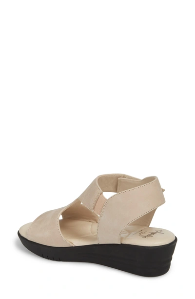 Shop Amalfi By Rangoni Gabby Platform Sandal In Natural Leather