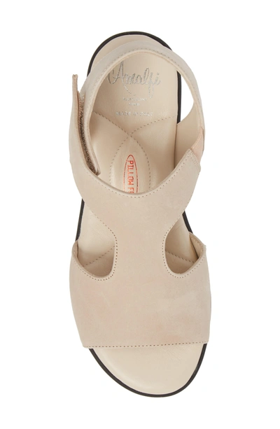 Shop Amalfi By Rangoni Gabby Platform Sandal In Natural Leather