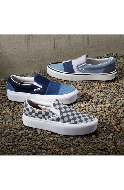 Shop Vans Classic Slip-on Sneaker In Jersey Blue/ True White