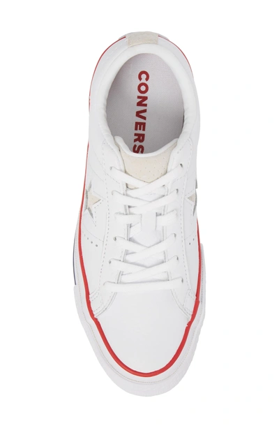 Shop Converse One Star Sneaker In White/ Gym Red