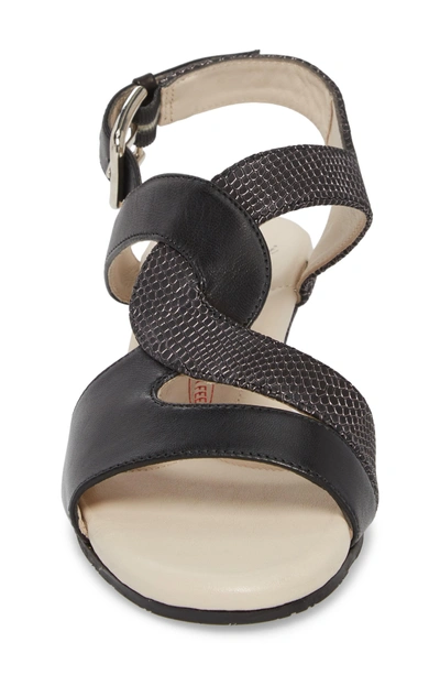 Shop Amalfi By Rangoni Morosa Wedge Sandal In Graphite Leather