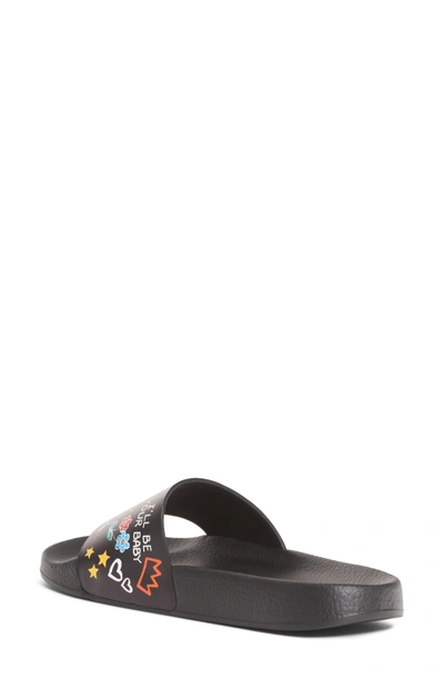 Shop Dolce & Gabbana Mural Graffiti Slide Sandal In Black