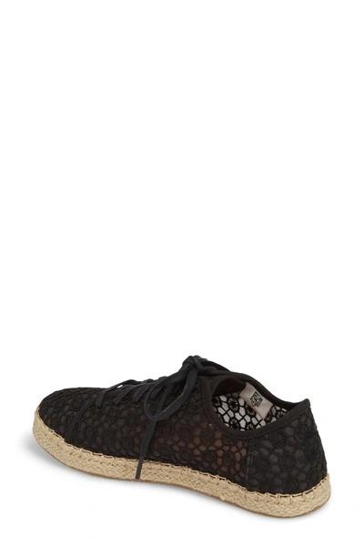 Shop Toms Lena Espadrille Sneaker In Black Mosaic Mesh