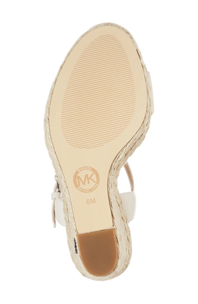 Shop Michael Michael Kors Jill Platform Wedge In Optic White