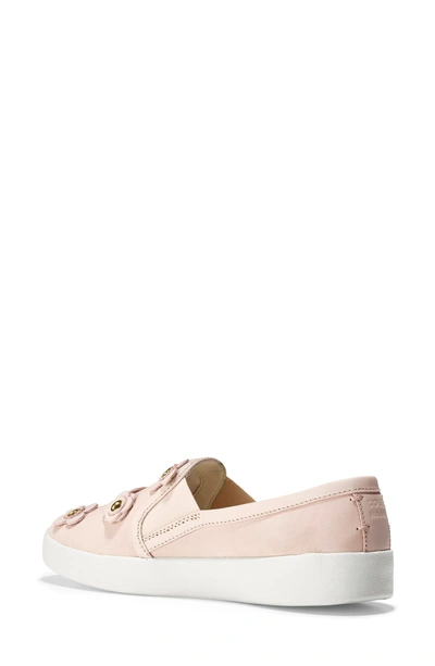 Shop Cole Haan Grandpro Spectator Slip-on In Peach Blush Nubuck