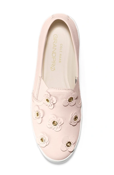 Shop Cole Haan Grandpro Spectator Slip-on In Peach Blush Nubuck