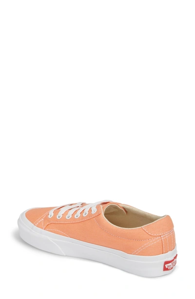 Shop Vans Ua Court Low Top Sneaker In Peach Pink/ True White