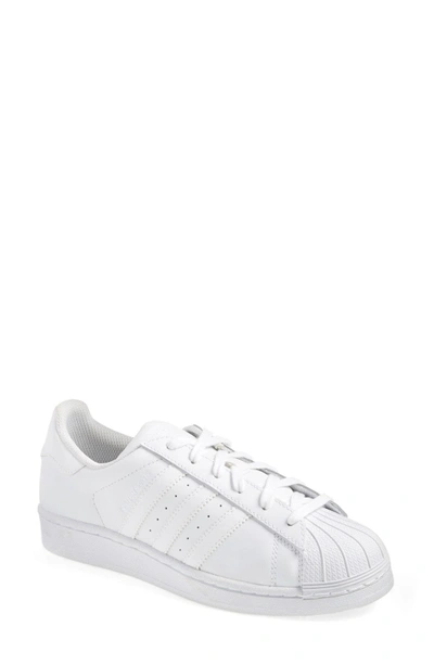 Shop Adidas Originals Superstar Sneaker In White/ Chalk Coral/ Off White