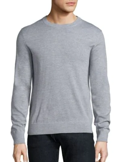Shop Theory Riland New Sovereign Sweater In Alloy