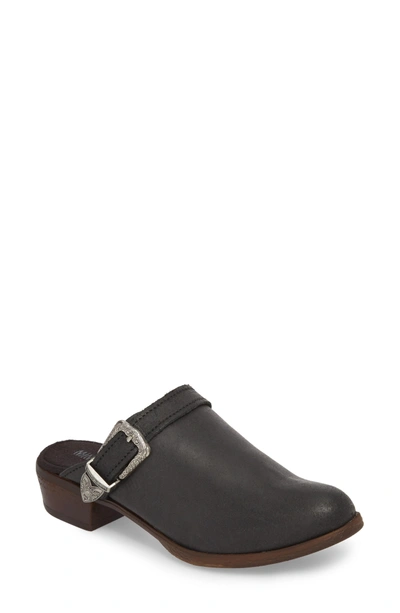 Shop Minnetonka Billie Buckled Clog In Black