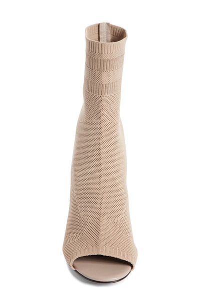 Shop Alexander Wang Cat Knit Sock Boot In Nude
