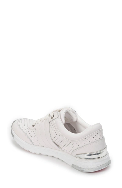 Shop Foot Petals Bea Sneaker In White Leather