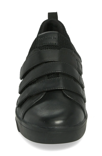 Shop Calvin Klein Irah Sneaker In Black Leather