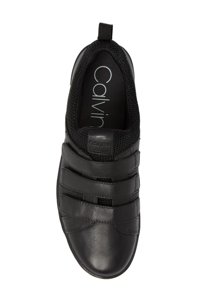 Shop Calvin Klein Irah Sneaker In Black Leather