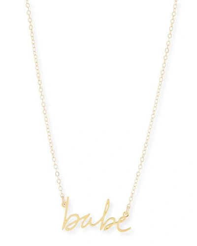 Shop Brevity Babe Small Pendant Necklace In Gold