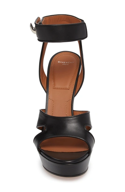 Shop Givenchy Shark Tooth Platform Sandal In Black