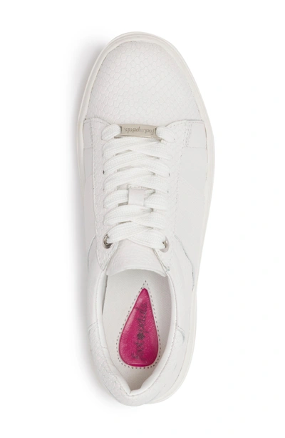 Shop Foot Petals Fallon Sneaker In White Leather