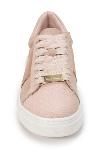 Shop Foot Petals Fallon Sneaker In Blush Suede