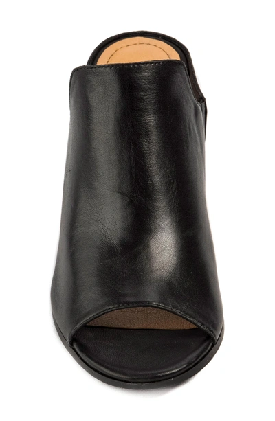 Shop Latigo Hallie Loafer Sandal In Black Leather