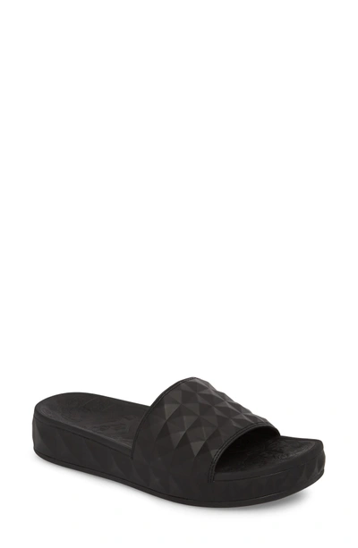 Shop Ash Geo Slide Sandal In Black
