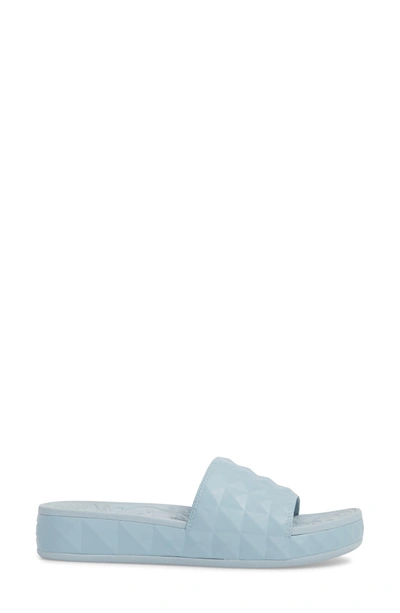 Shop Ash Geo Slide Sandal In Ice Blue
