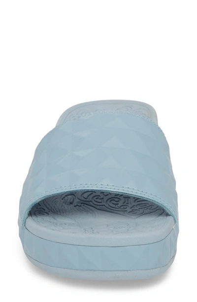 Shop Ash Geo Slide Sandal In Ice Blue