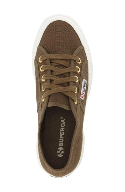 Shop Superga 'cotu' Sneaker In Military/ Gold Eyelets