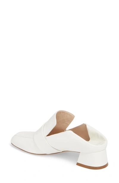 Shop Stuart Weitzman Irises Embellished Loafer Pump In White Alpen