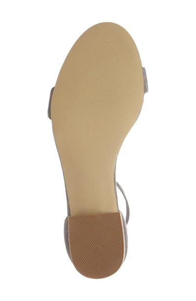 Shop Steve Madden Irenee Ankle Strap Sandal In Grey Suede