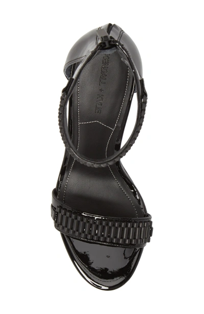 Shop Kendall + Kylie Miaa Beaded Sandal In Black/ Black