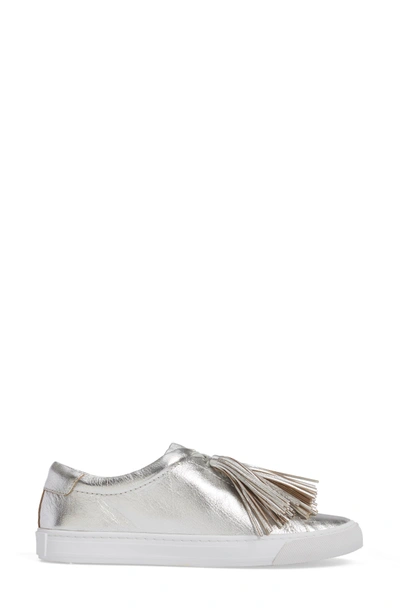 Shop Loeffler Randall Logan Sneaker In Silver