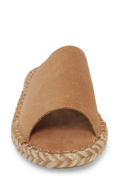 Shop Toms Clarita Espadrille Slide Sandal In Toffee Suede