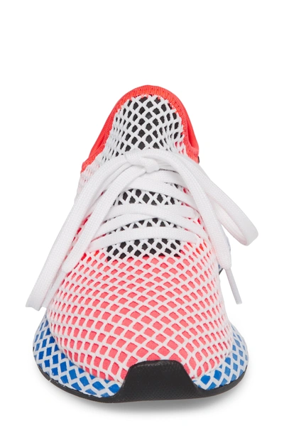 Shop Adidas Originals Deerupt Runner Sneaker In Solar Red/ Solar Red