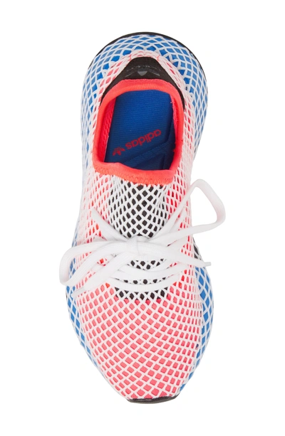 Shop Adidas Originals Deerupt Runner Sneaker In Solar Red/ Solar Red