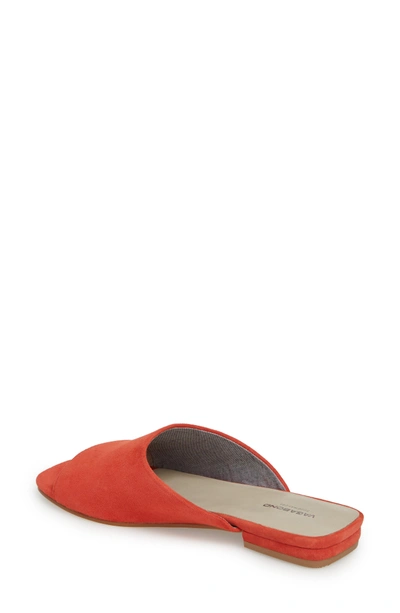 Shop Vagabond Becky Slide Sandal In Coral Suede