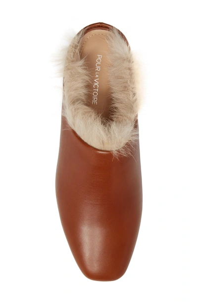 Shop Pour La Victoire Sebina Slide In Brandy Leather