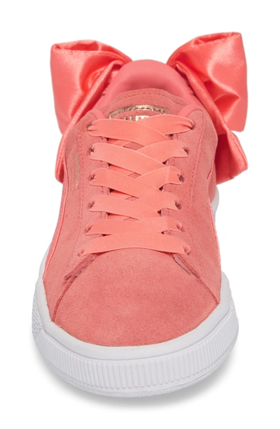 Shop Puma Bow Sneaker In Shell Pink/ Shell Pink