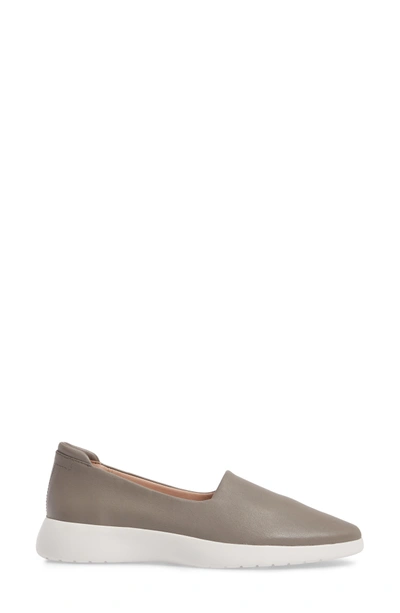 Shop Taryn Rose Darla Slip-on Sneaker In Grey Leather